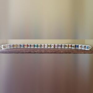 Vintage Corner Store Porcelain Mug Collection – 25 Pieces – Advertising Set